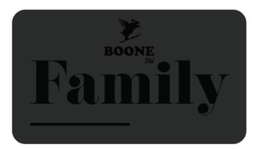 Boone Mountain Sports - BOONE TUNE CARD - FAMILY