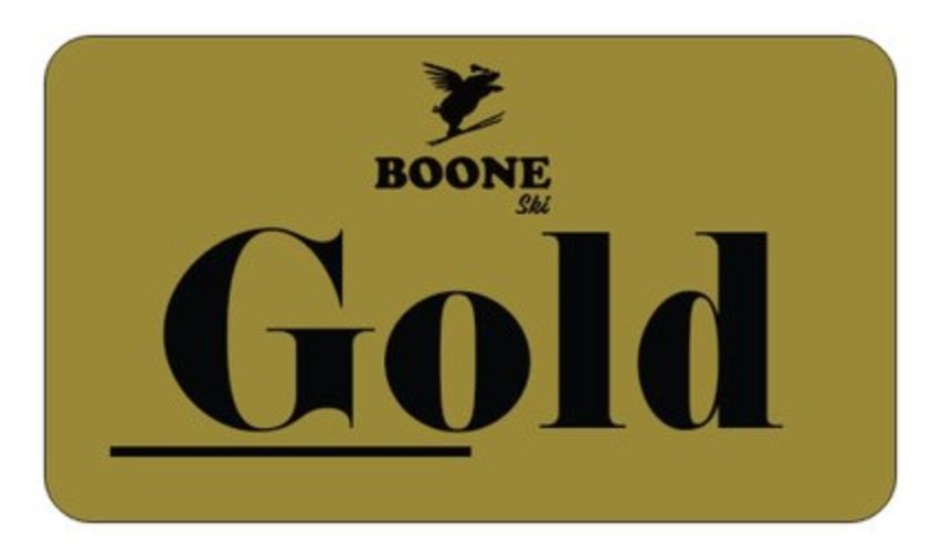 Boone Mountain Sports - BOONE TUNE CARD - GOLD