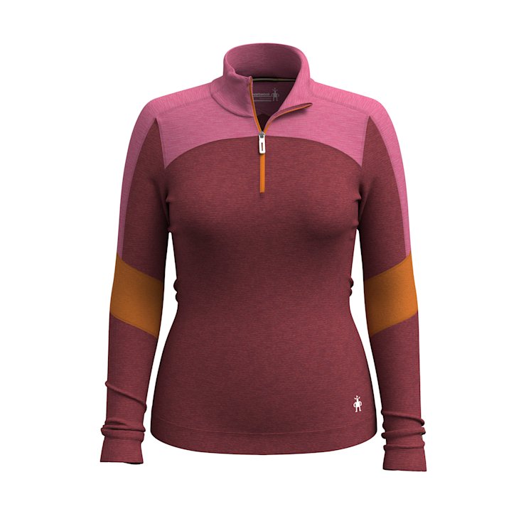 Boone Mountain Sports - W CLASSIC THERMAL MERINO BASE LAYER COLORBLOCK 1/4 ZIP